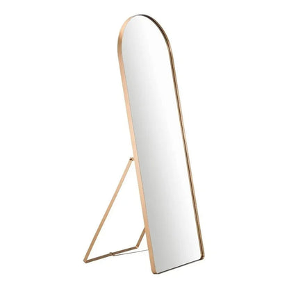 Espejo de Estilo Pinterest con Soporte y Elegante Marco Dorado – ¡Aprovecha la Oferta!